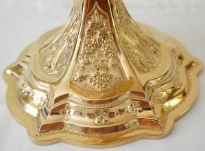 Irish sterling silver gilt Ciborium